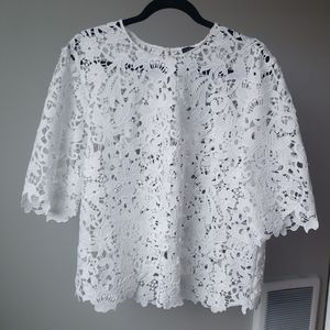 zara lace top